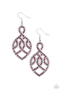 A Grand Statement Purple Earring - SC Bling Boutique