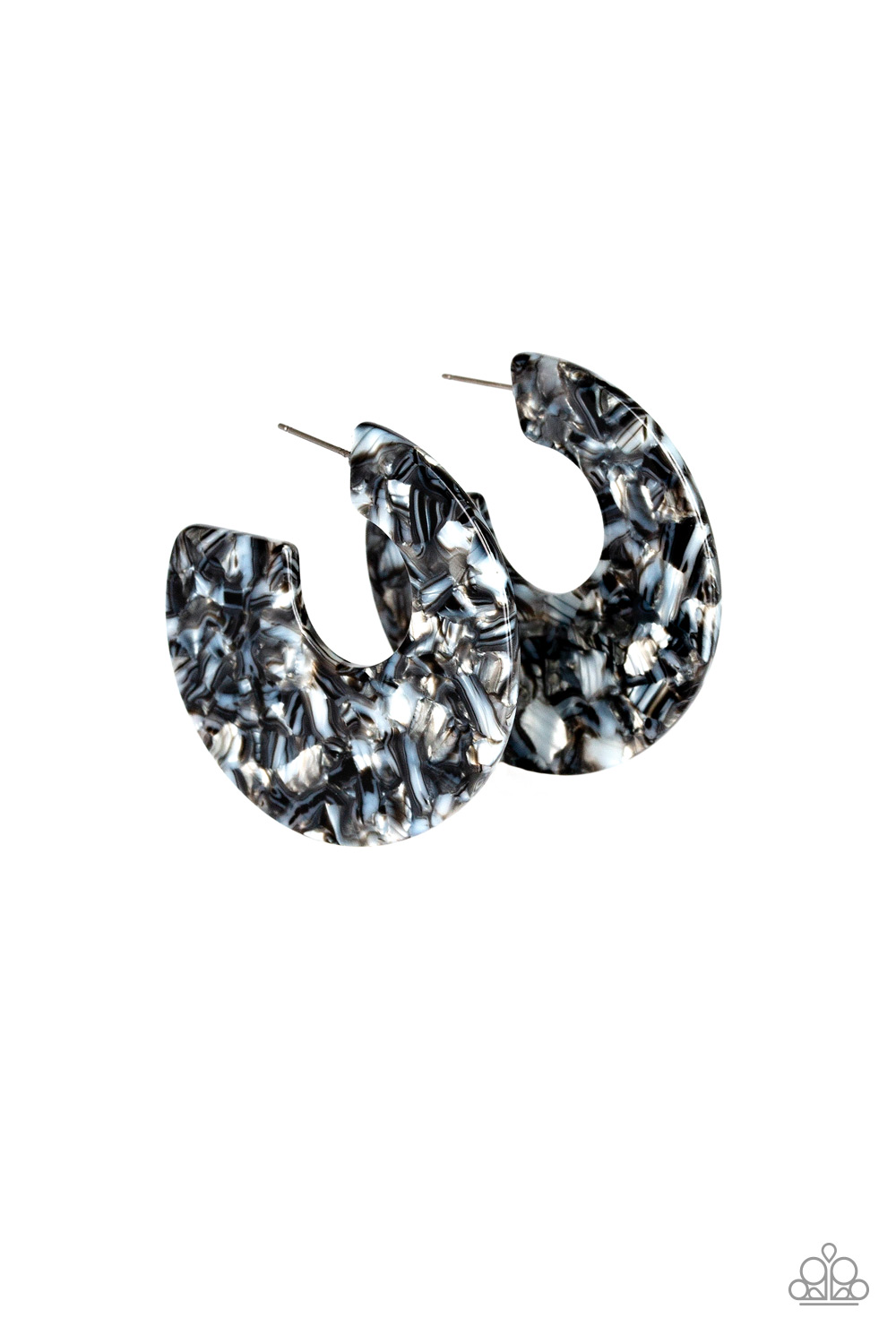 Tropically Torrid - Black earrings - SC Bling Boutique