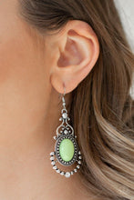 Load image into Gallery viewer, CAMEO and Juliet Green Earring - SC Bling Boutique