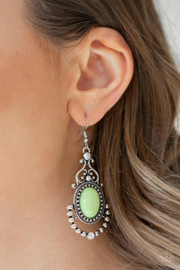 CAMEO and Juliet Green Earring - SC Bling Boutique