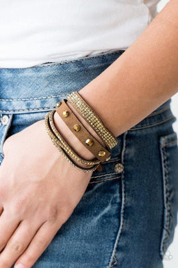 Totally Rockable - Brass Urban Bracelet - SC Bling Boutique