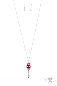 Unloading Every Door Red Necklace - SC Bling Boutique