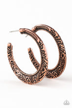 Laden Sie das Bild in den Galerie-Viewer, Rumba Rendezvous Copper Hoop Earring - SC Bling Boutique