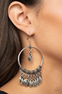 Metallic Harmony- Silver Earring - SC Bling Boutique