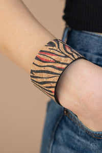 Zebra Zone Red Bracelet - SC Bling Boutique