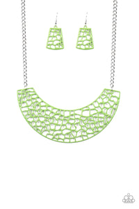 Powerful Prowl Green Necklace - SC Bling Boutique