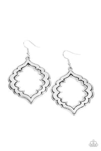 Taj Mahal Majesty Silver Earring - SC Bling Boutique