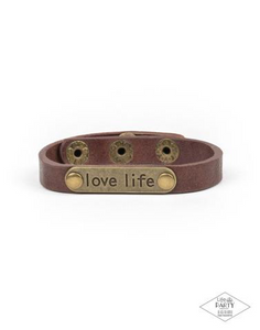 Love Life Brown Bracelet - SC Bling Boutique