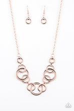 Load image into Gallery viewer, Going In Circles Rose Gold Necklace - SC Bling Boutique