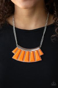 Glamour Goddess Orange Necklace - SC Bling Boutique