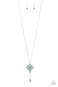 Unlocked Blue Necklace - SC Bling Boutique