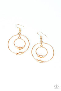 Center of Attraction Gold Earring - SC Bling Boutique