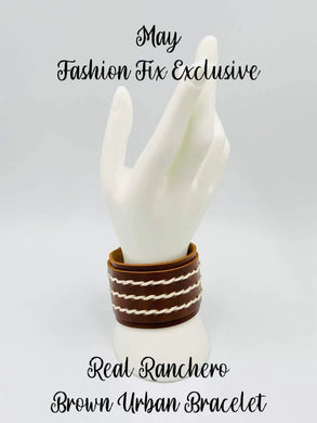 Real Ranchero - Brown Leather Urban Snap Wrap Bracelet