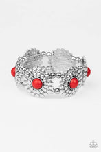 Load image into Gallery viewer, Bountiful Blossoms Red Bracelet - SC Bling Boutique