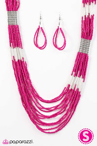 Let it BEAD Pink Necklace - SC Bling Boutique