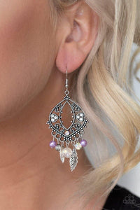 Garden Picnic - Purple Earring - SC Bling Boutique