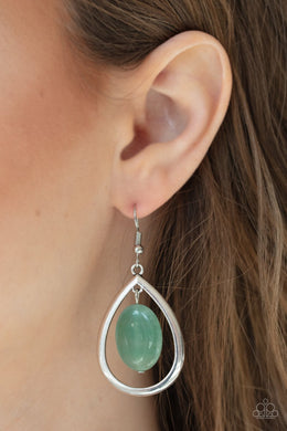 Paparazzi Seasonal Simplicity Green Earrings - SC Bling Boutique