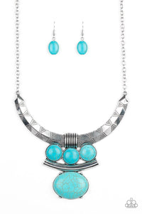 Commander in Chiefette - Blue Necklace - SC Bling Boutique