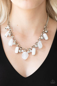 Grand Canyon Grotto - White Necklace - SC Bling Boutique