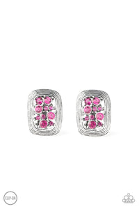 Darting Dazzle Pink Clip-On Earring - SC Bling Boutique