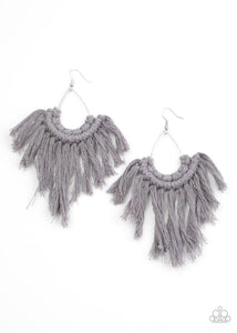 Wanna Piece of Macrame? - Silver Earring - SC Bling Boutique