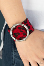 Load image into Gallery viewer, Asking FUR Trouble Red Urban Bracelet - SC Bling Boutique