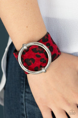 Asking FUR Trouble Red Urban Bracelet - SC Bling Boutique