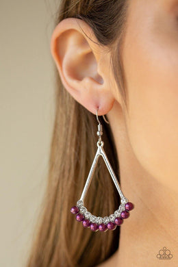 Top To Bottom - Purple Earring - SC Bling Boutique