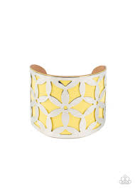 Garden Fiesta - Yellow Bracelet - SC Bling Boutique