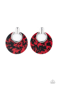 Metro Zoo Red Post Earring - SC Bling Boutique