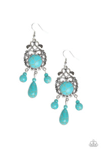 Stone Bliss - Blue Earring - SC Bling Boutique