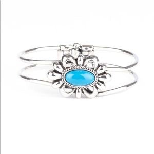 Serene Succulent Blue Bracelet - SC Bling Boutique