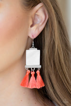 Cargar imagen en el visor de la galería, Tassel Retreat Orange Earring - SC Bling Boutique