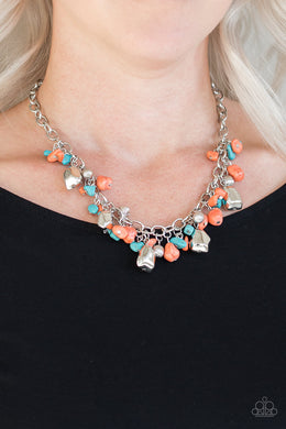 Quarry Trail Orange Necklace - SC Bling Boutique