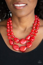 Cargar imagen en el visor de la galería, Beach Glam - Red Necklace - SC Bling Boutique