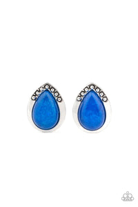 Stone Spectacular Blue Earring Post - SC Bling Boutique