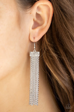 Thinking Tapestry White Earring - SC Bling Boutique