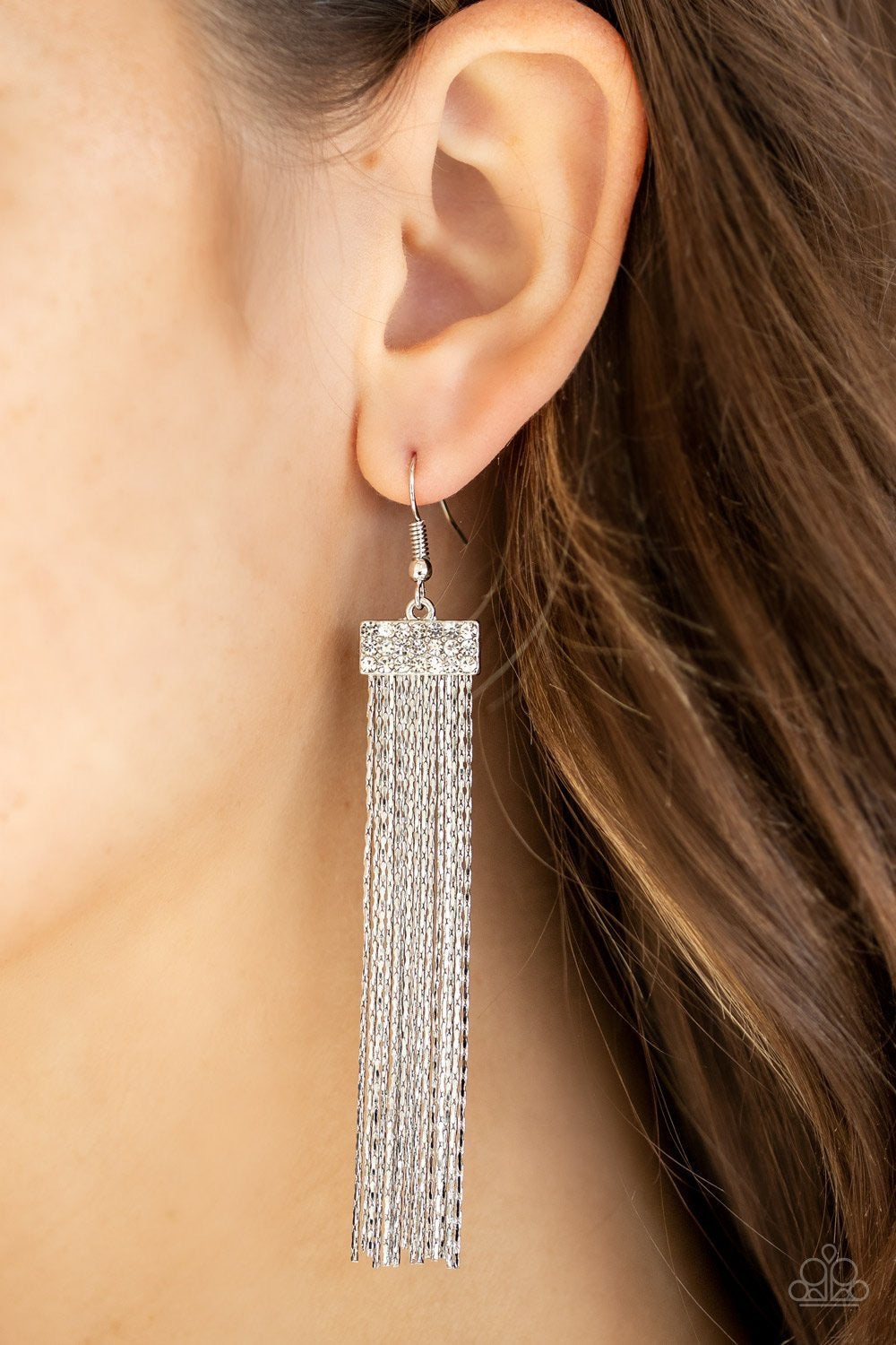 Thinking Tapestry White Earring - SC Bling Boutique