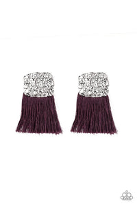 Plume Bloom Purple Earring - SC Bling Boutique