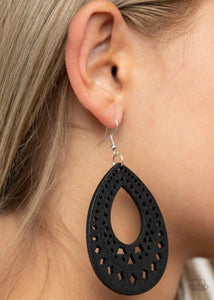 Belize Beauty Black Earring - SC Bling Boutique