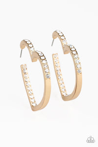 Heartbreaker Gold Earring Hoop - SC Bling Boutique