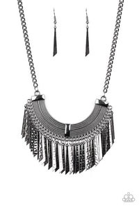 Impressively Incan Black Necklace Paparazzi - SC Bling Boutique