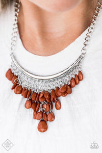 Rip Rainfall Brown Necklace - SC Bling Boutique