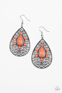 Modern Garden Orange Earring - SC Bling Boutique