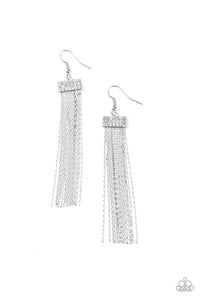 Thinking Tapestry White Earring - SC Bling Boutique