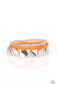 Beyond The Basics Orange Bracelet - SC Bling Boutique