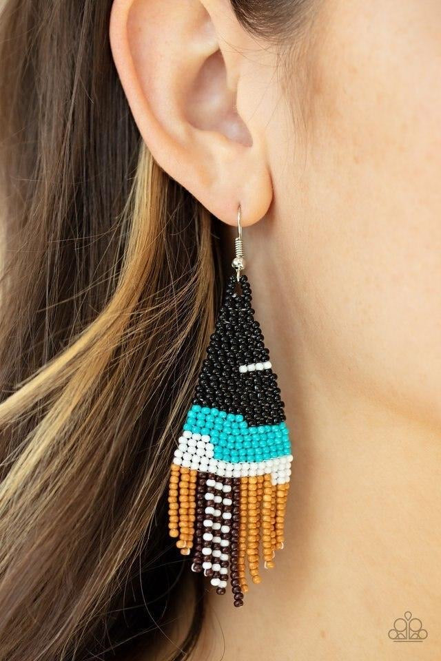 Summer Heat Black Earring - SC Bling Boutique