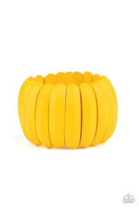 Colorfully Congo - Yellow Bracelet - SC Bling Boutique