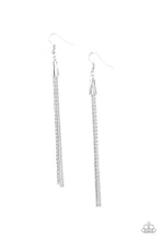 Laden Sie das Bild in den Galerie-Viewer, Shimmery Streamers Silver Earring - SC Bling Boutique