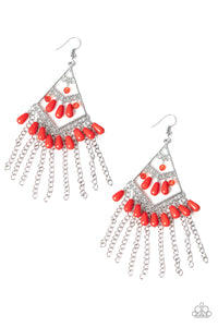 Trending Transcendence Red Earring - SC Bling Boutique